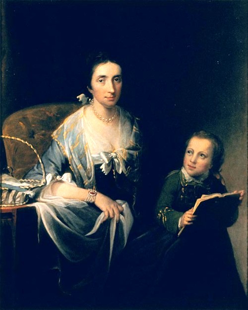 Sarah Vaughan, née Hallowell (1727–1809), and Her Son Richard Vaughan, 1760, Robert Edge Pine