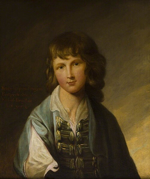 Henry Simpson Bridgeman (1757–1782) as a Boy, , Robert Edge Pine