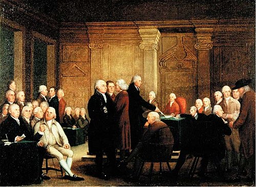 Congress Voting Independence, 1784, Robert Edge Pine