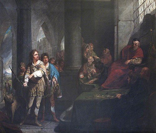 John de Warenne, 6th Earl of Surrey (Earl of Surrey and Sussex, Earl Warenne) (1231-1304), giving hi, 1770, Robert Edge Pine