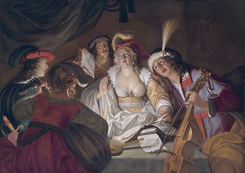 A musical company, 1651, Gerard Seghers
