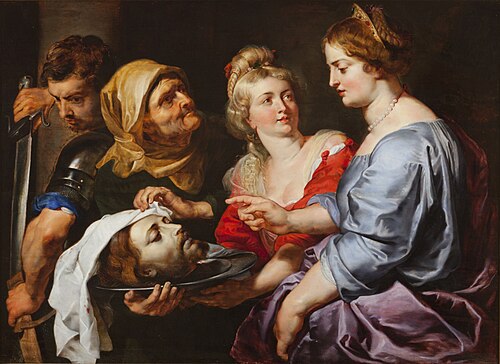 Herodias and Salome with the head of John the Baptist, 1650, Gerard Seghers