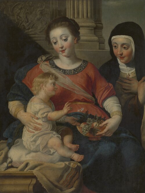 Saint Clare of Assisi Adoring Jesus, , Gerard Seghers