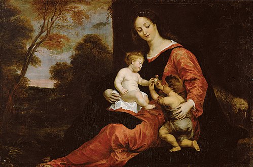 Mary and Child with John the Baptist, 1635, Gerard Seghers