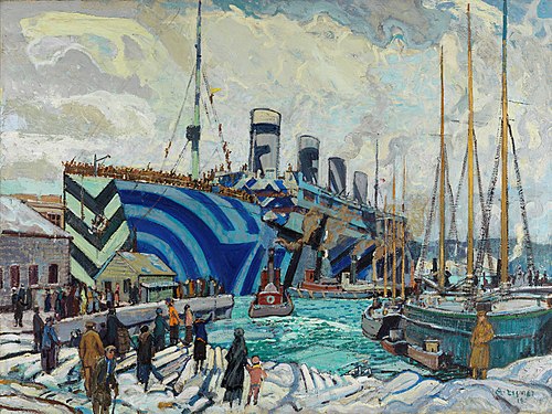 Olympic with Returned Soldiers, 1919, Arthur Lismer