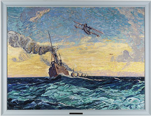 Minesweepers, Halifax, 1919, Arthur Lismer
