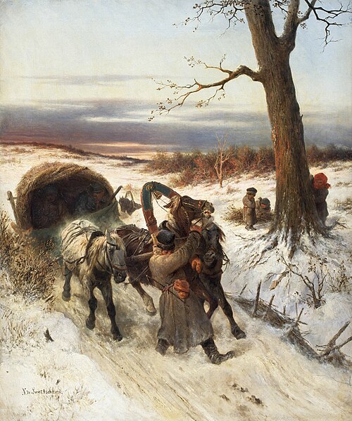 Traineau russe en hiver, 1868, Nicolas Swertschkoff