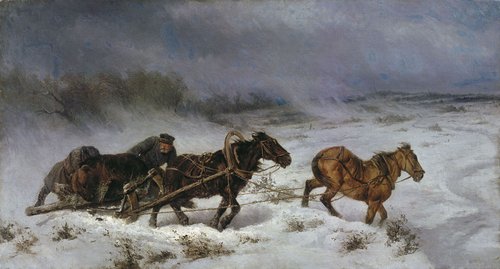 Hunting for bear., 1885, Nicolas Swertschkoff