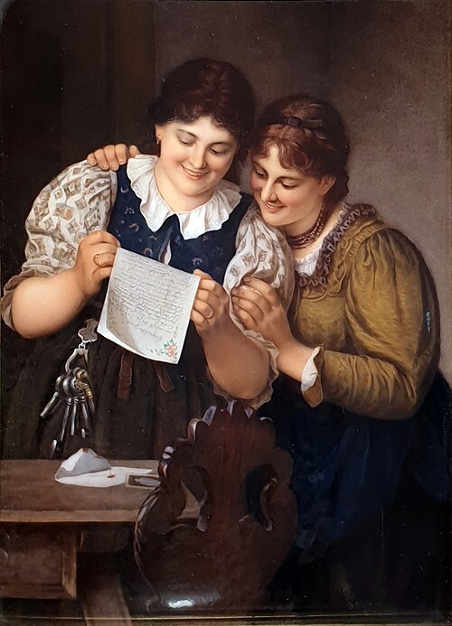 The Love Letter, 1884, Christian Greiner