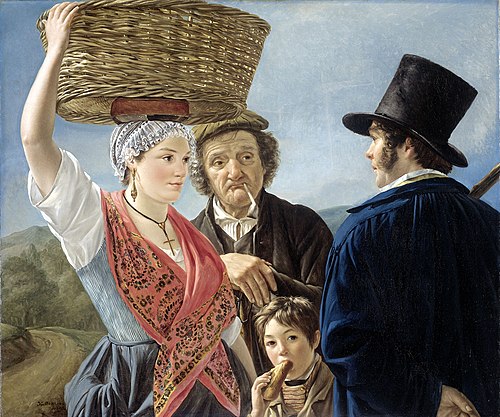 Rumeurs du marché, 1827, Henri de Coene