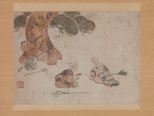 Old Man and Woman, 1687, Ogata Kōrin