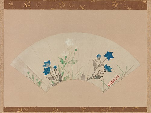 Chinese Bellflowers, 1687, Ogata Kōrin