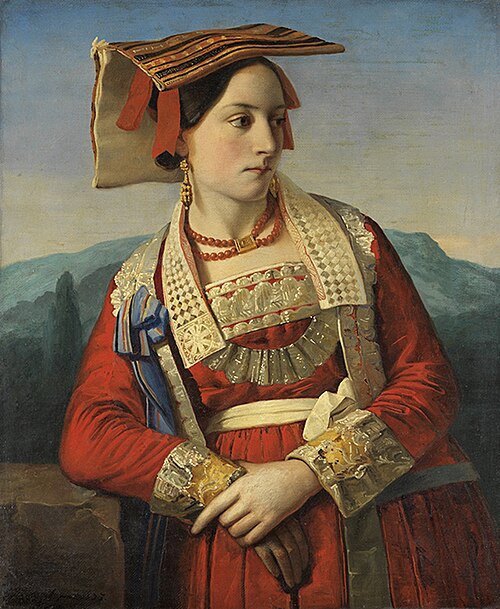 Bildnis einer jungen Römerin, 1837, Georg Wilhelm Fasel