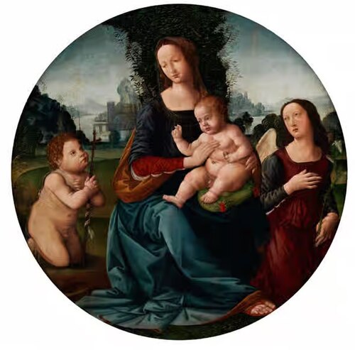 Madonna and Child with Saint John and Saint Catherine, 1510, Raffaellino del Garbo