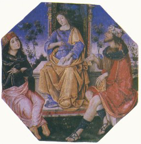 Iside tra Ermete Trismegisto e Mosи del Pinturicchio, 1450, Raffaellino del Garbo