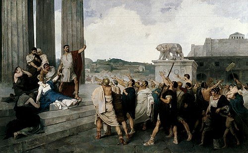 Origen de la República Romana (año 598 antes de la era cristiana), 1877, Casto Plasencia
