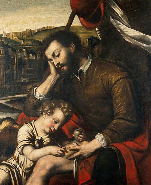 Saint Roch and the Angel, , Alessandro Bonvicino