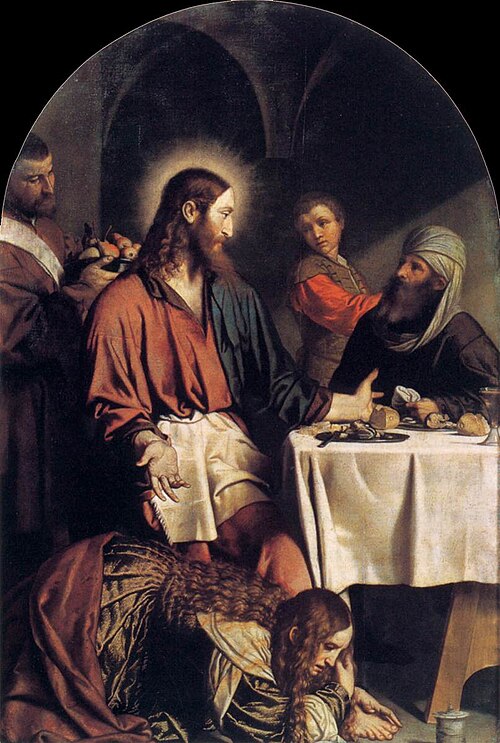Supper in the House of Simon Pharisee, 1550, Alessandro Bonvicino