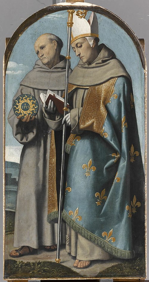 Saint Bernardin de Sienne et saint Louis de Toulouse, 1525, Alessandro Bonvicino