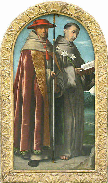 Saint Bonaventure et saint Antoine de Padoue, 1525, Alessandro Bonvicino