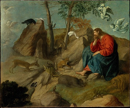 Christ in the Wilderness, 1515, Alessandro Bonvicino