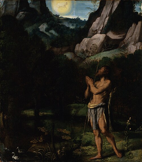 St. John the Baptist in the Wilderness, 1535, Alessandro Bonvicino