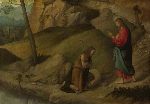 Christ blessing Saint John the Baptist, 1520, Alessandro Bonvicino