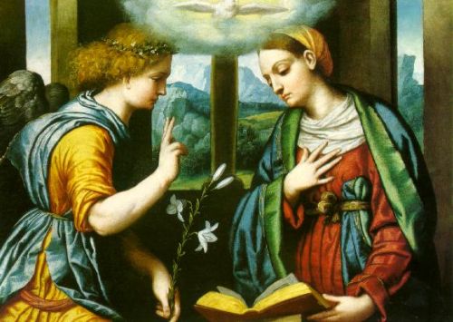 Annunciazione, 1535, Alessandro Bonvicino
