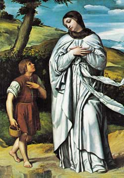 Apparizione della Madonna al sordomuto Filippo Viotti, 1534, Alessandro Bonvicino