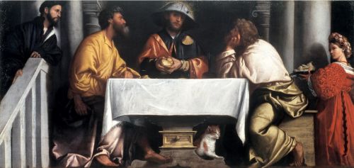 Supper at Emmaus, 1526, Alessandro Bonvicino