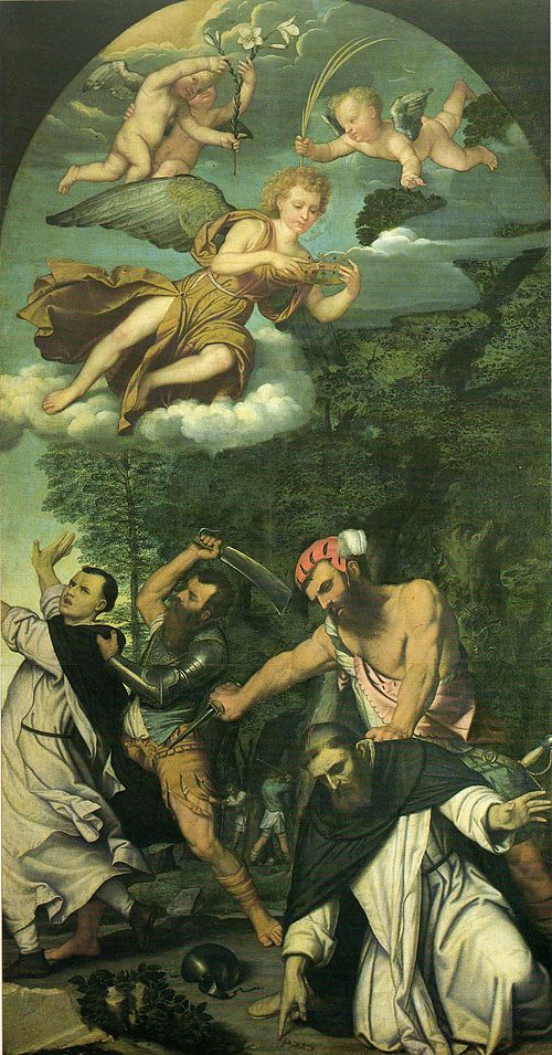 Martyrdom of Saint Peter of Verona, 1530, Alessandro Bonvicino