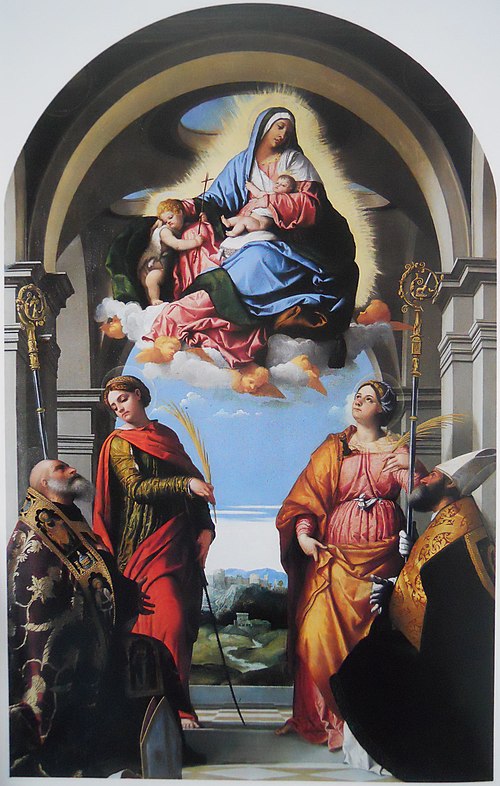 Madonna and child with saints, 1526, Alessandro Bonvicino