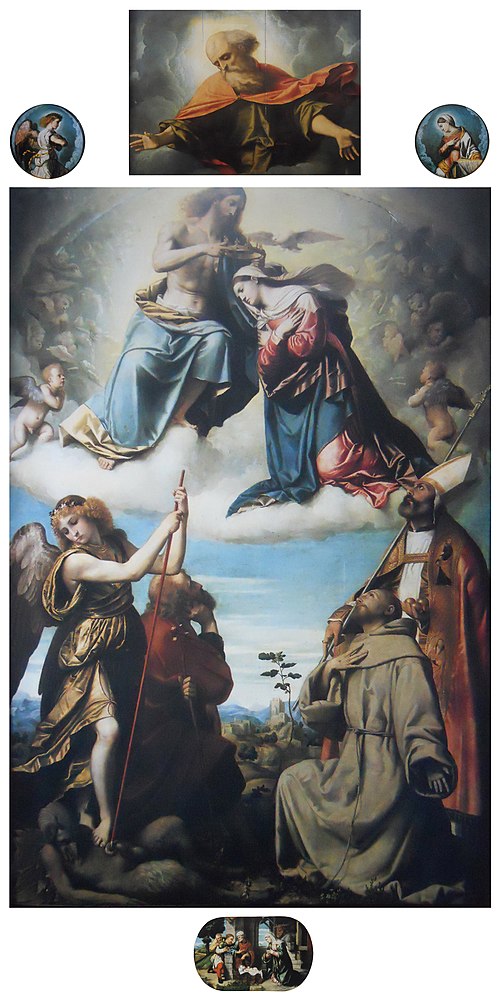 Polittico dell'Incoronazione della Vergine, 1534, Alessandro Bonvicino