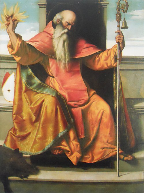 Saint Anthony Abbot, 1530, Alessandro Bonvicino