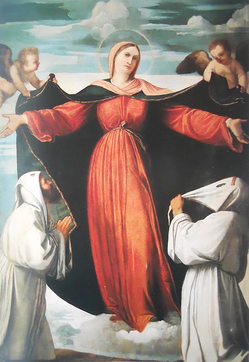 Madonna of mercy, 1520, Alessandro Bonvicino