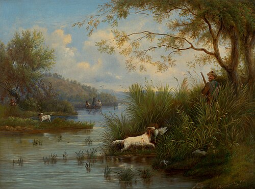Poľovačka na divé kačky, 1869, František Belopotocký