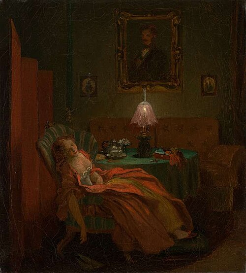 While Reading, , Josef Mánes