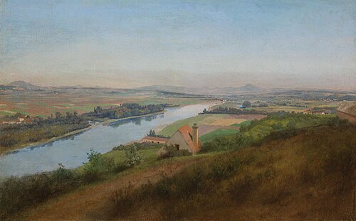 The Říp Landscape, 1863, Josef Mánes