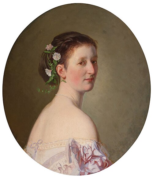 Portrait of Johanna Baroness Kotz, 1866, Josef Mánes