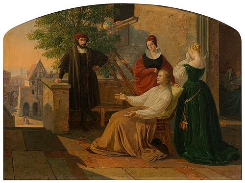 The Final Moments of Lucas van Leyden, 1843, Josef Mánes