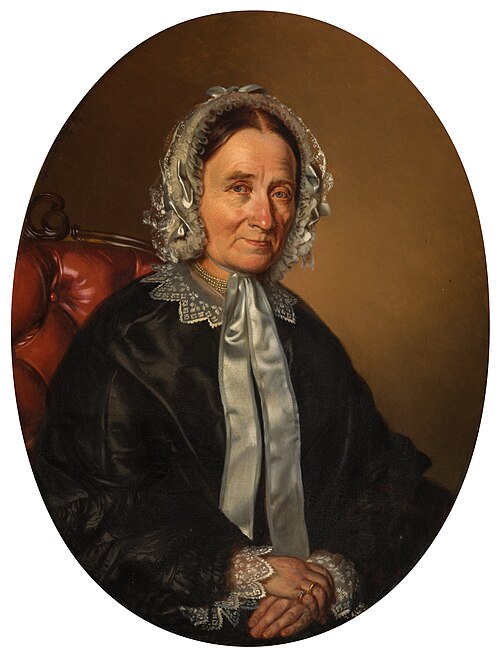 Portrait of Anna Náprstková, , Josef Mánes