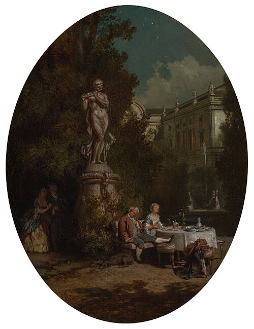 In the Moonlight, 1854, Josef Mánes
