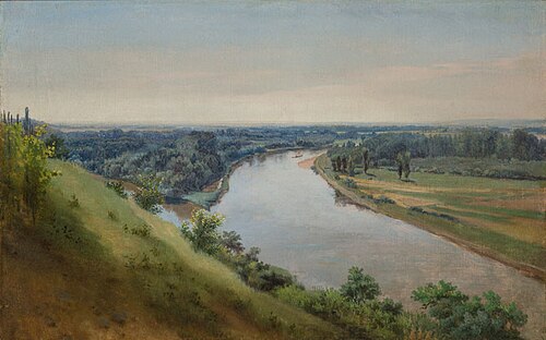 The Elbe River Landscape, 1863, Josef Mánes