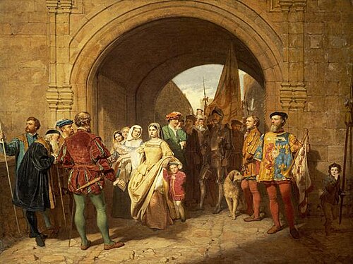 Queen Margaret's Defiance of the Scottish Parliament, 1859, John Faed
