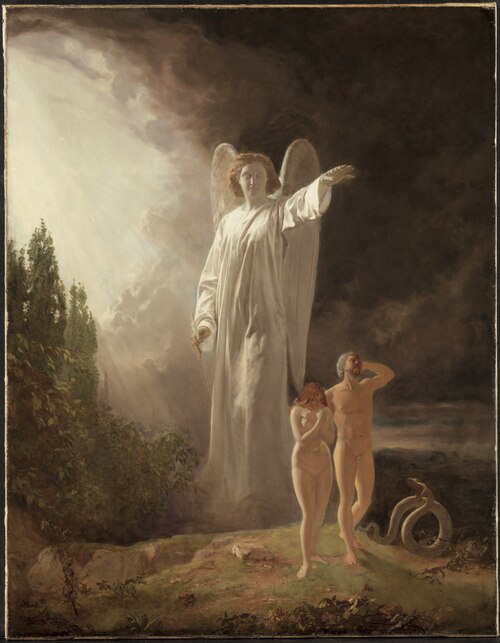 Expulsion of Adam and Eve, 1880, John Faed
