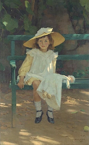 Portrait of Mary, the artist's daughter, 1898, Alexander Mann