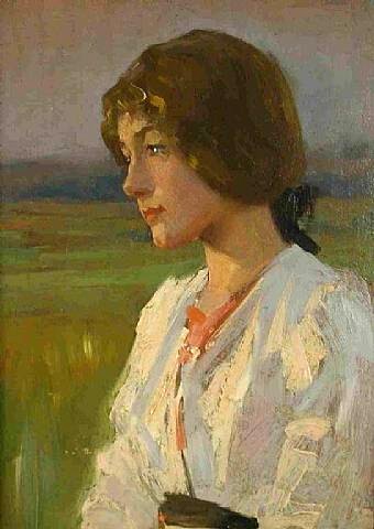 Portrait of a Girl at Dusk, , Alexander Mann