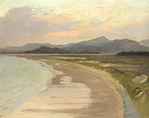View of the Sands at Harlech, , Alexander Mann