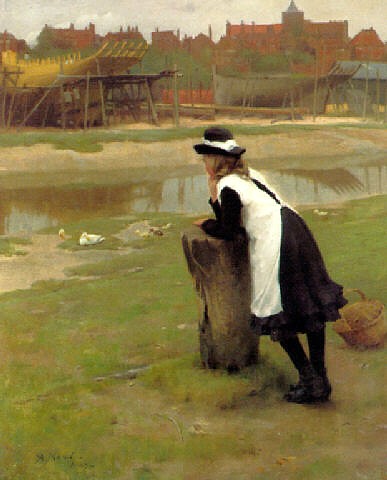 The Shipwright's Daughter, 1883, Alexander Mann