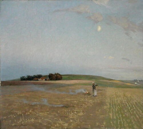 Burning Couch Grass, 1902, Alexander Mann